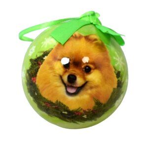 ES Pets Dog Christmas Unbreakable Ball Ornament New Pomeranian
